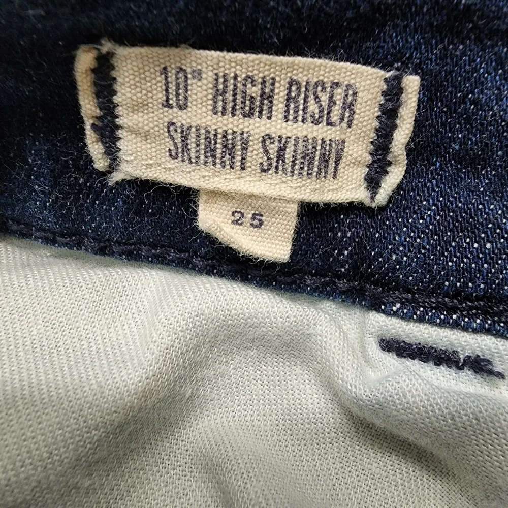 Madewell 10" High Riser Skinny Skinny Sz 25 - Picture 4 of 5